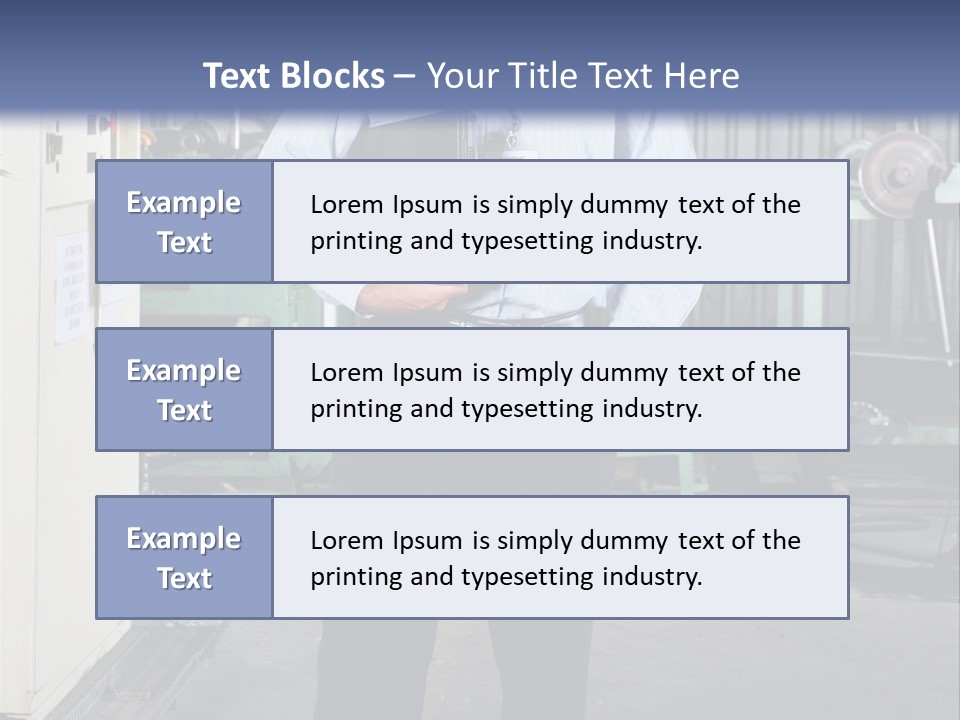 Full Length Director Factory PowerPoint Template