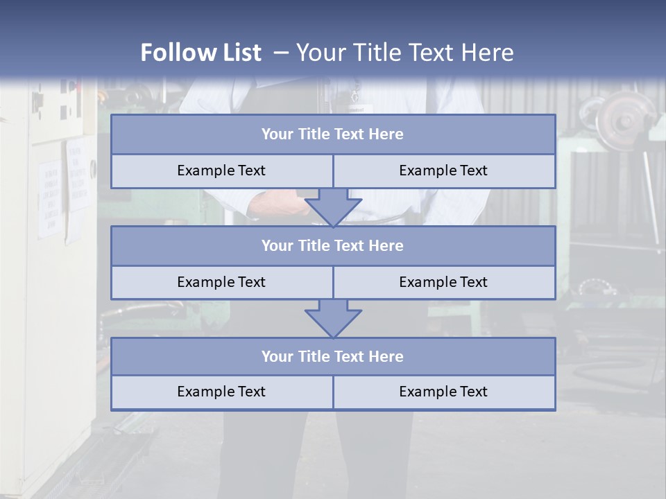 Full Length Director Factory PowerPoint Template