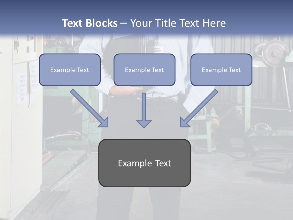 Full Length Director Factory PowerPoint Template
