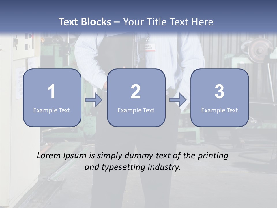 Full Length Director Factory PowerPoint Template