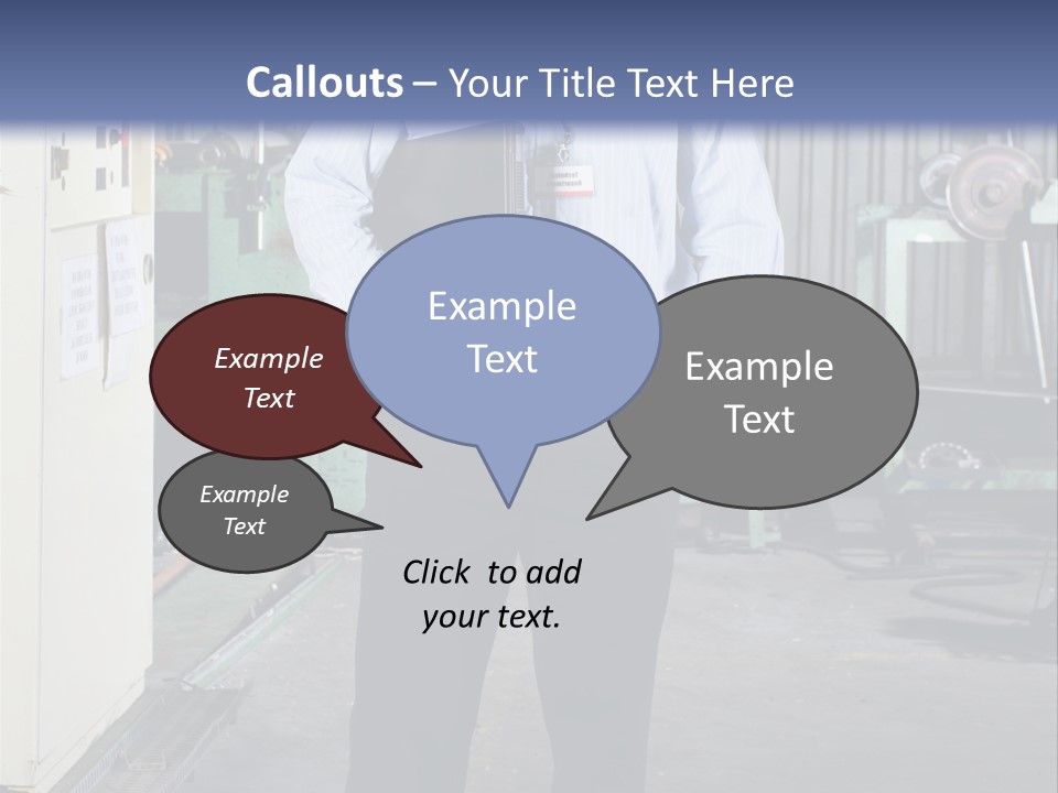 Full Length Director Factory PowerPoint Template