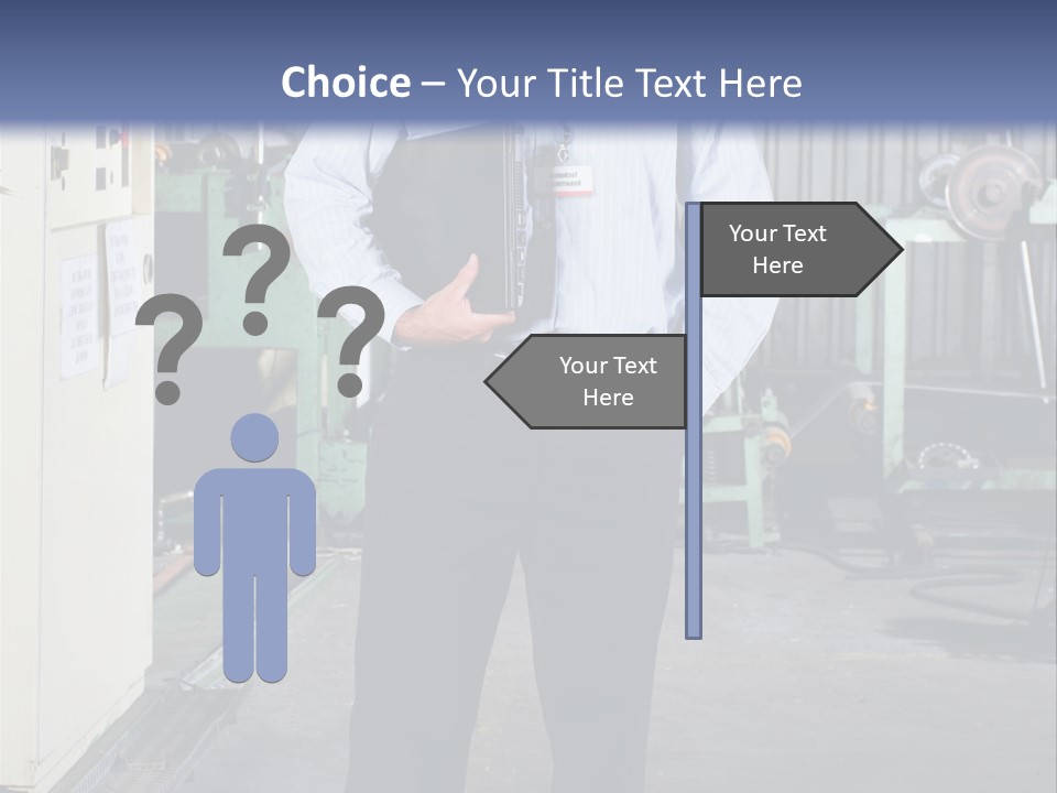 Full Length Director Factory PowerPoint Template