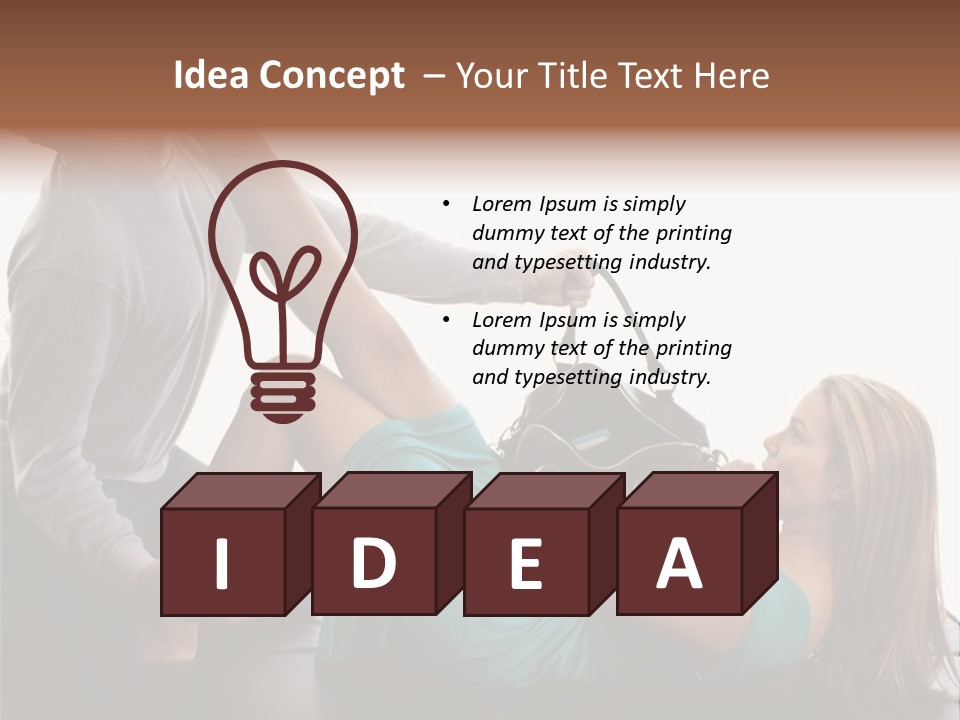 Speed Thief Female PowerPoint Template