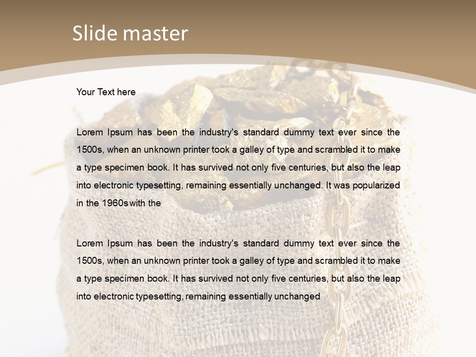 Buried Steal Fine PowerPoint Template