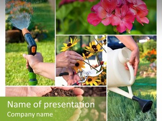 Colorful Spring Land PowerPoint Template