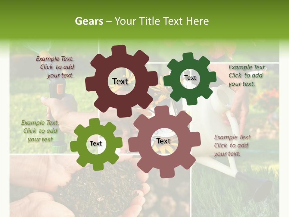 Colorful Spring Land PowerPoint Template