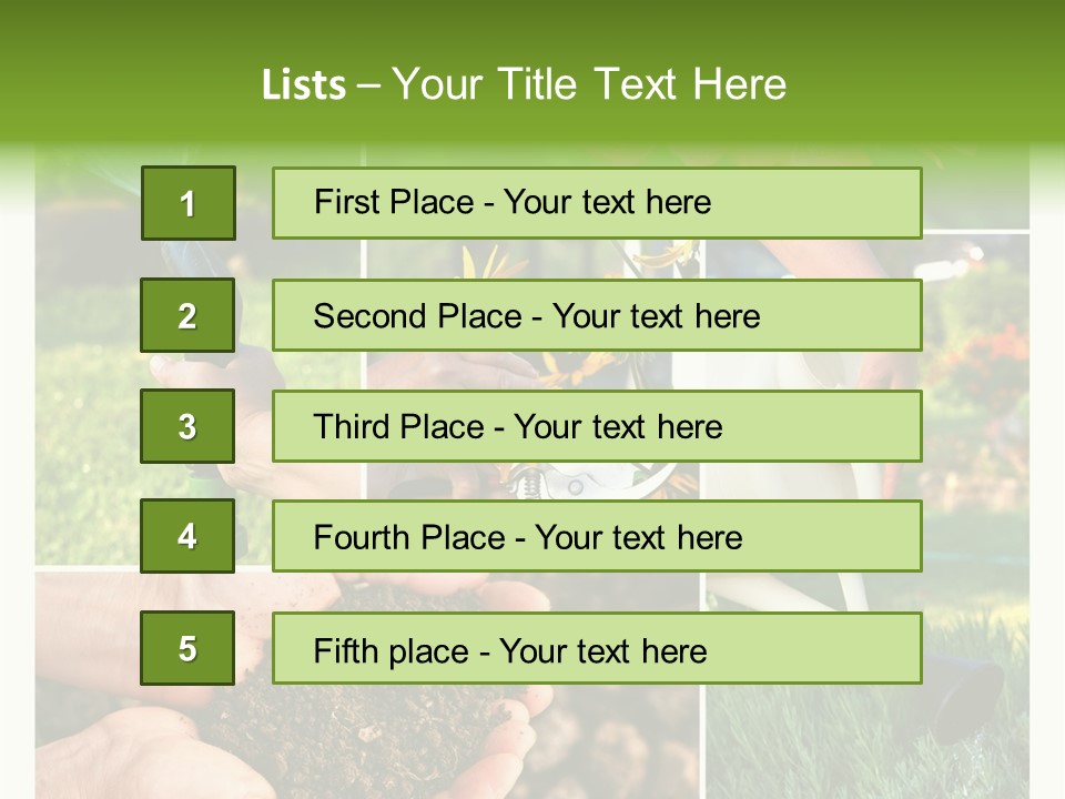 Colorful Spring Land PowerPoint Template