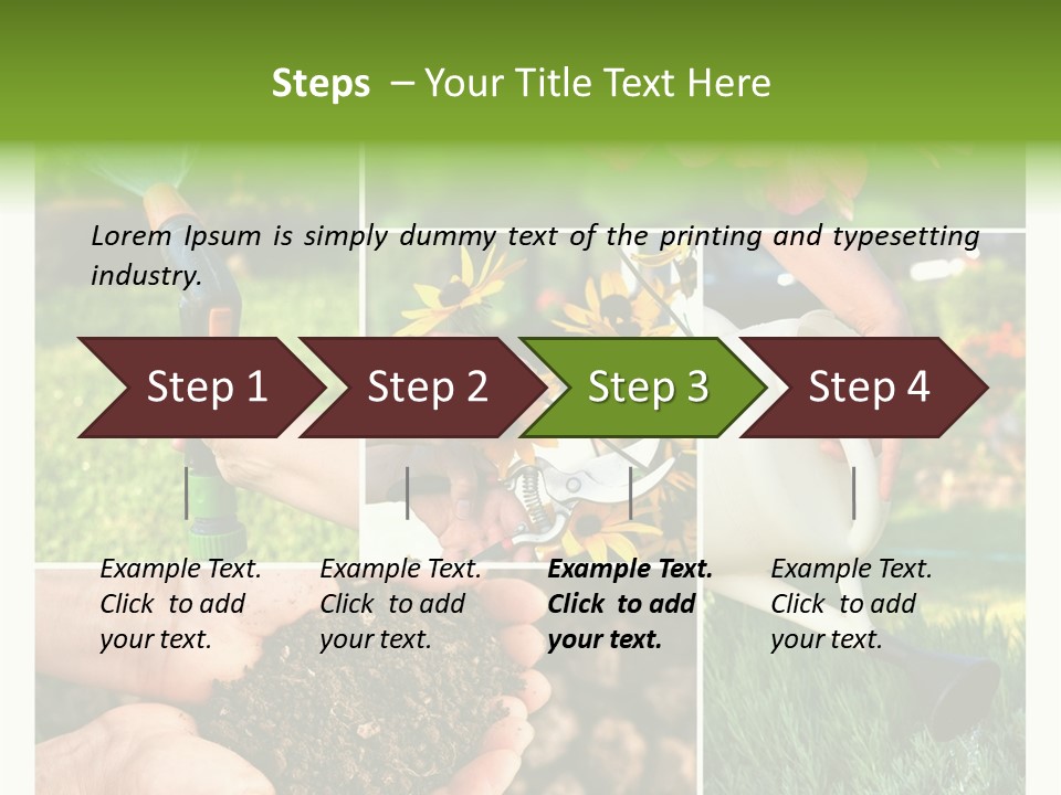Colorful Spring Land PowerPoint Template