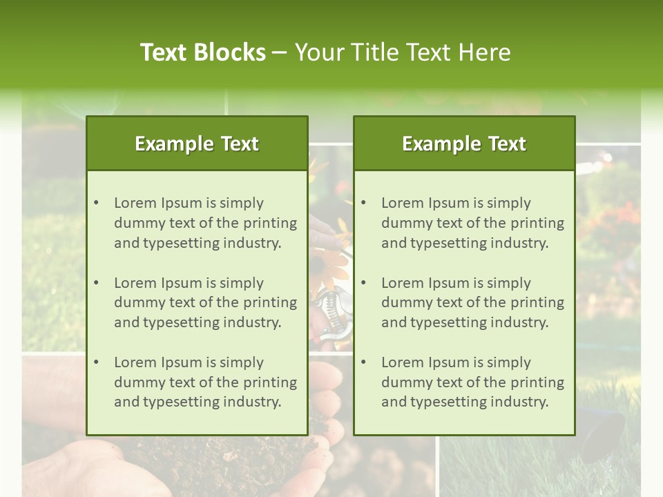 Colorful Spring Land PowerPoint Template
