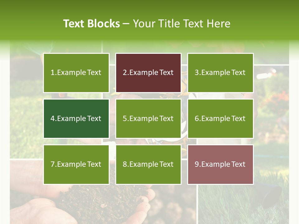 Colorful Spring Land PowerPoint Template