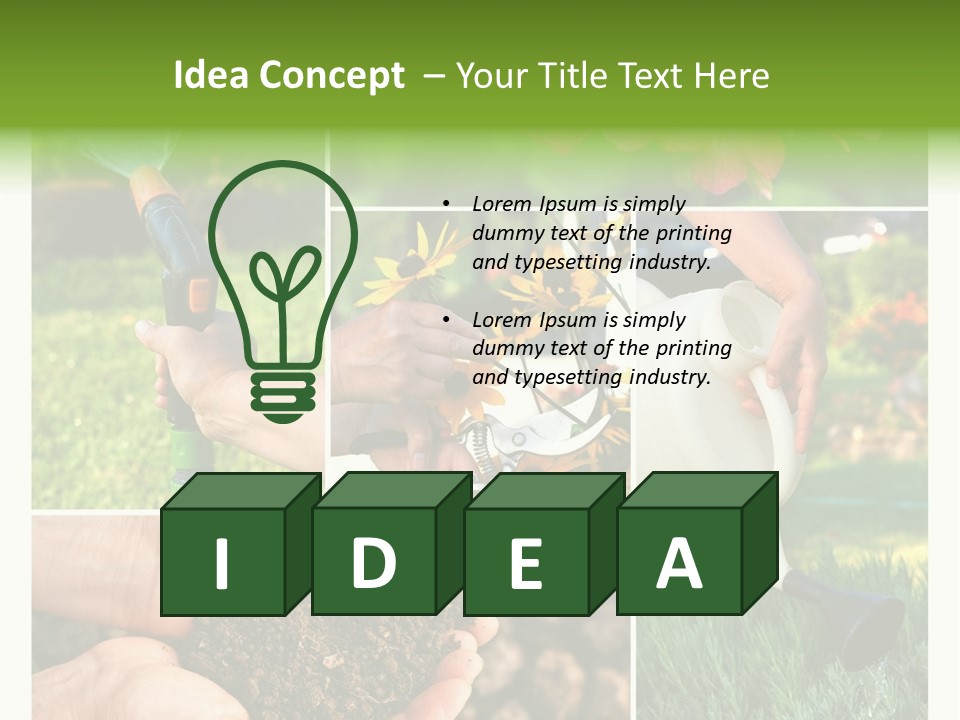 Colorful Spring Land PowerPoint Template