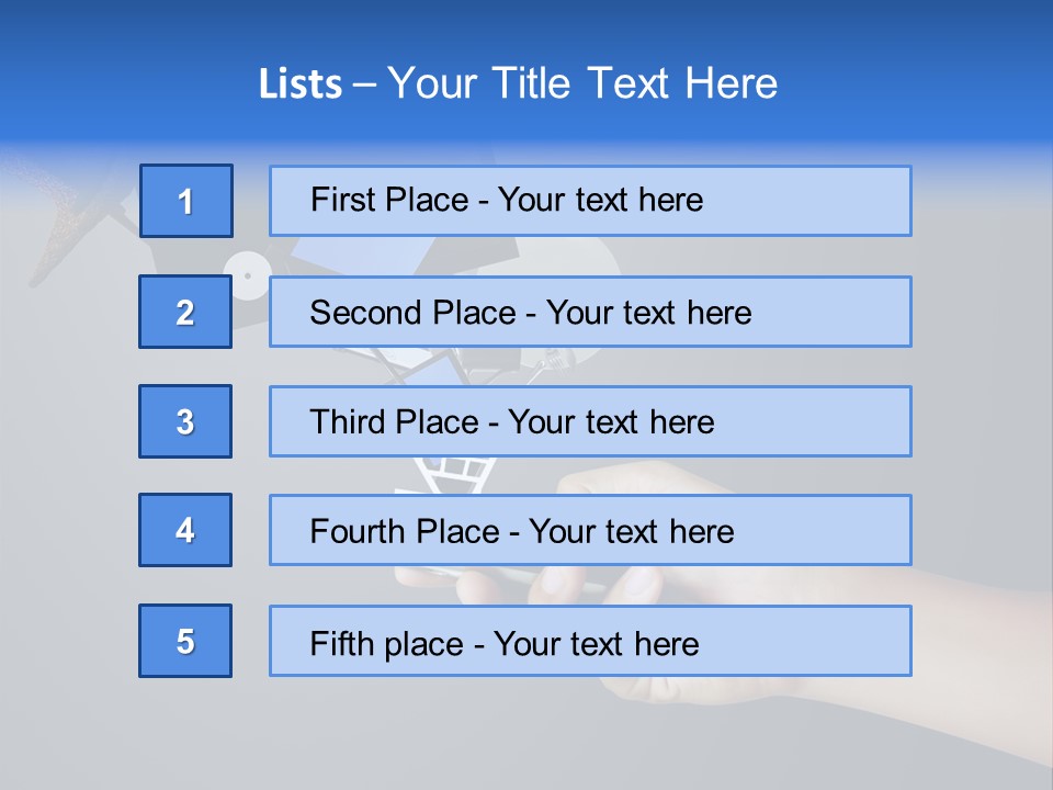 Phone Closeup Buy Online PowerPoint Template