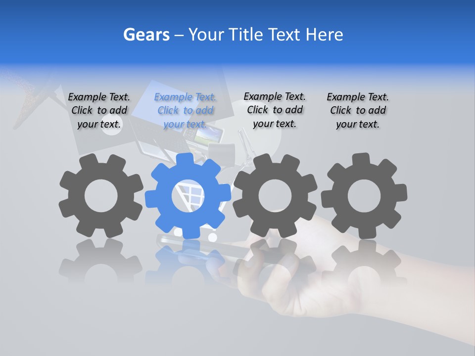 Phone Closeup Buy Online PowerPoint Template