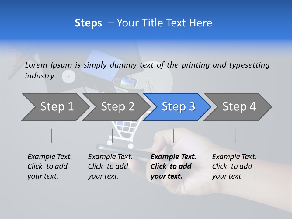 Phone Closeup Buy Online PowerPoint Template