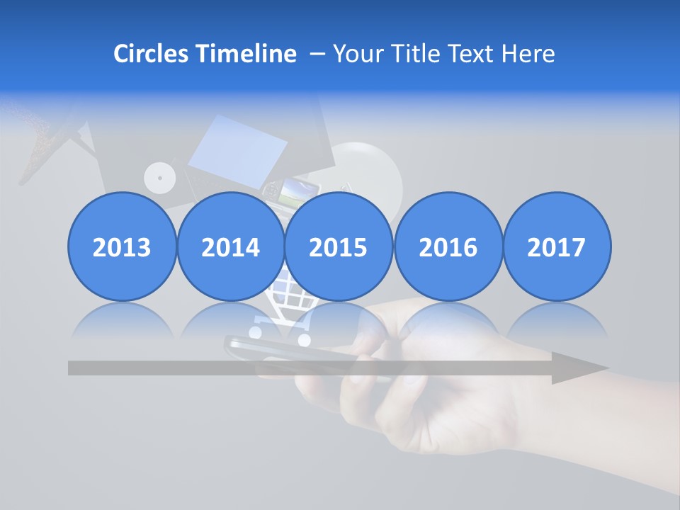 Phone Closeup Buy Online PowerPoint Template