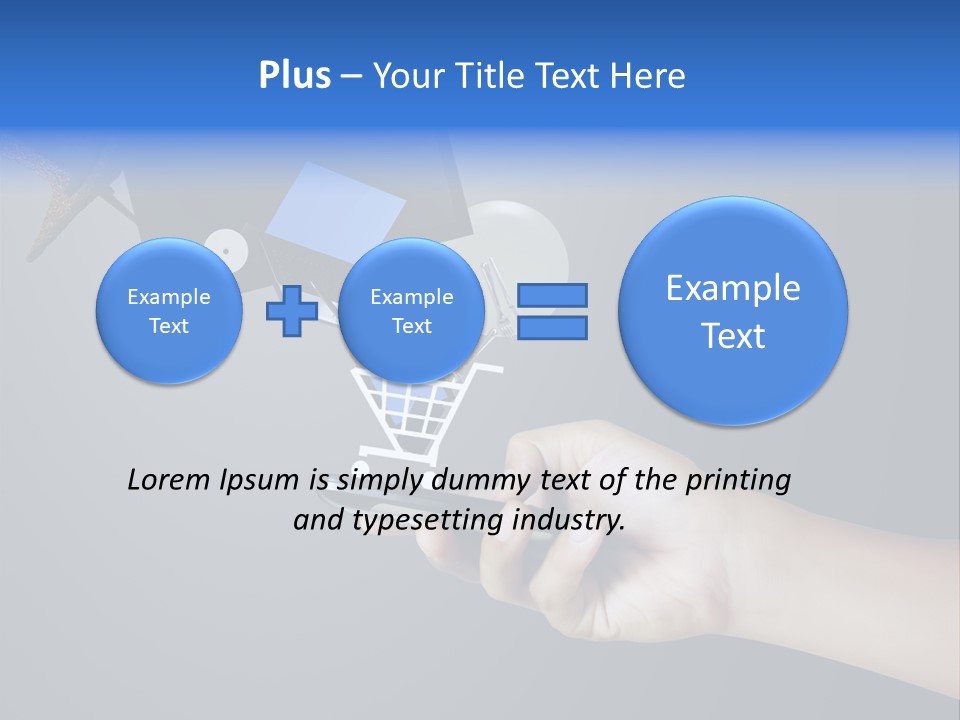 Phone Closeup Buy Online PowerPoint Template