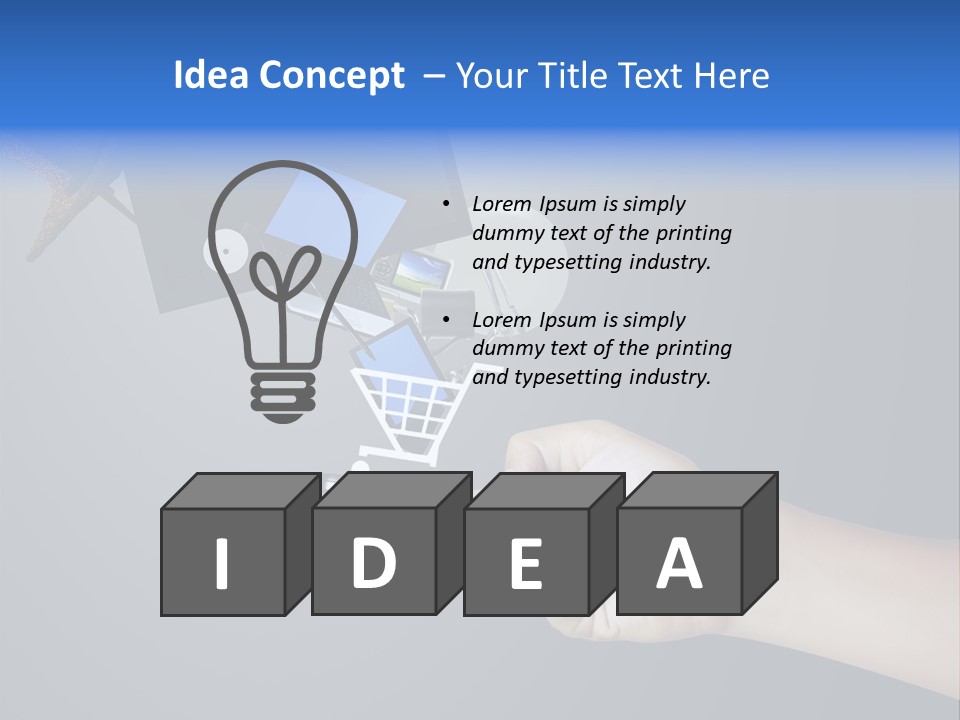 Phone Closeup Buy Online PowerPoint Template