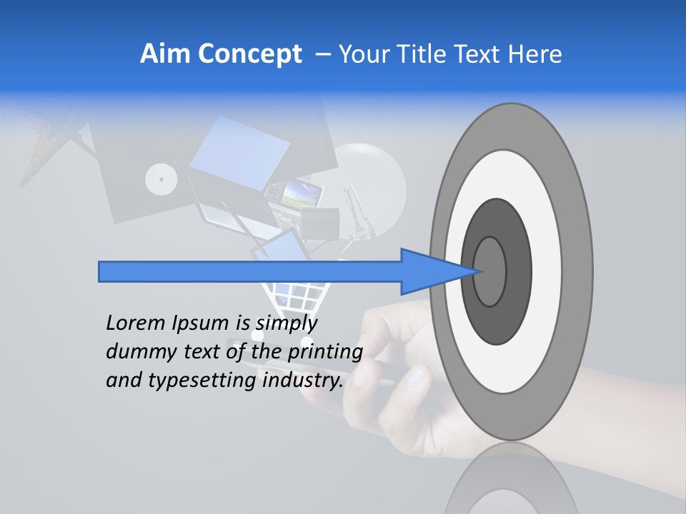Phone Closeup Buy Online PowerPoint Template