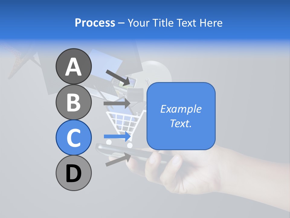 Phone Closeup Buy Online PowerPoint Template