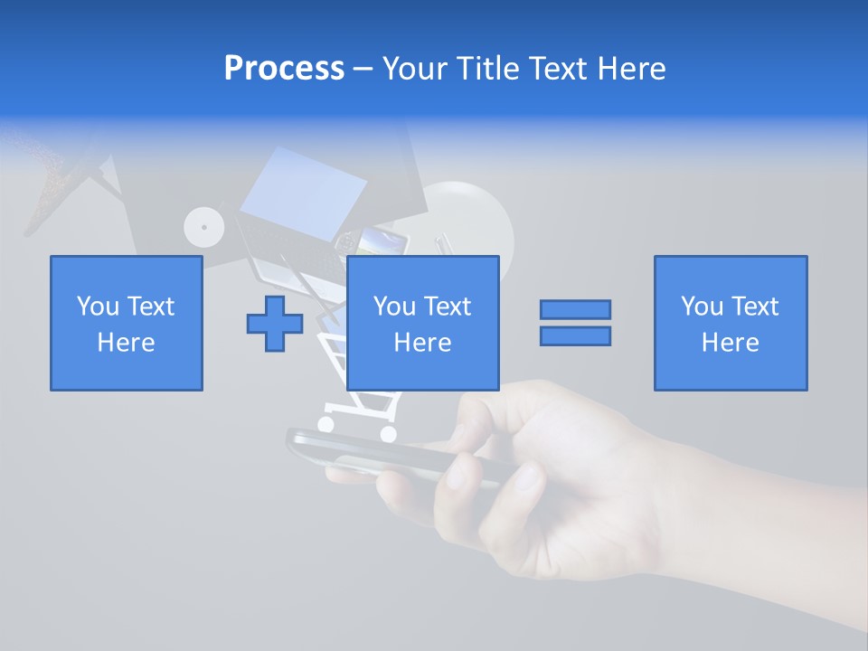 Phone Closeup Buy Online PowerPoint Template