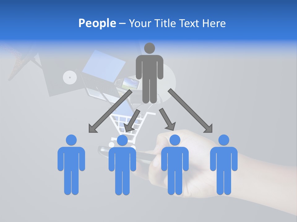 Phone Closeup Buy Online PowerPoint Template