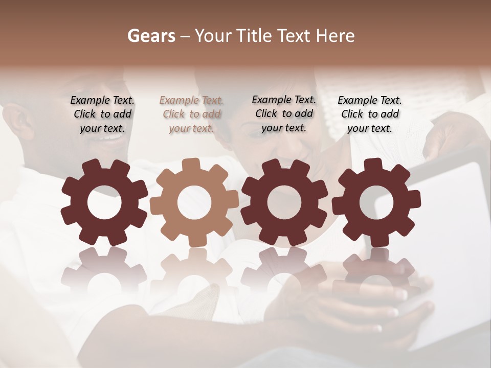 Communication Computer Black PowerPoint Template