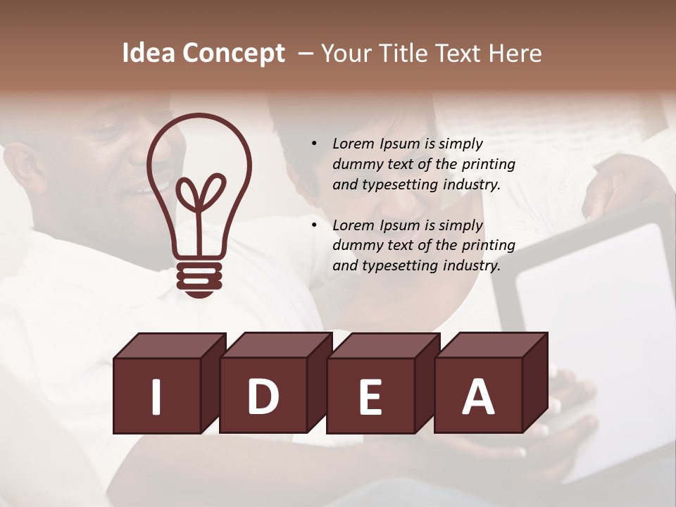 Communication Computer Black PowerPoint Template