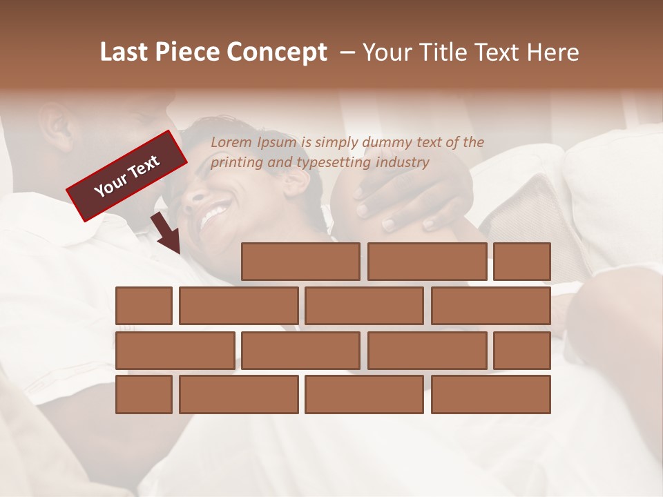 Wife Date Short Hair PowerPoint Template