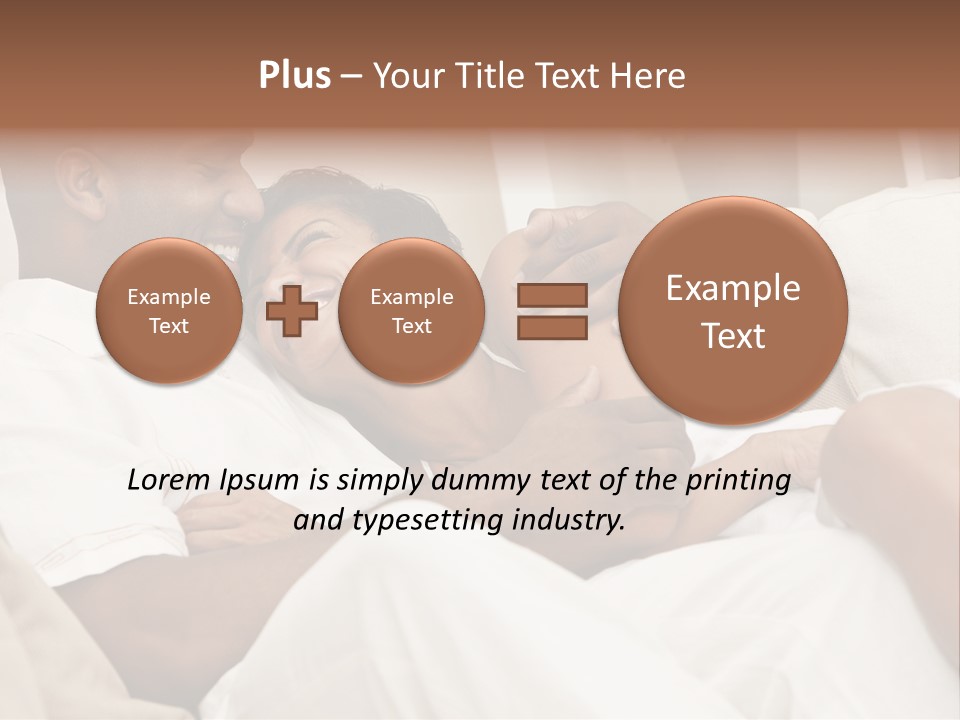 Wife Date Short Hair PowerPoint Template