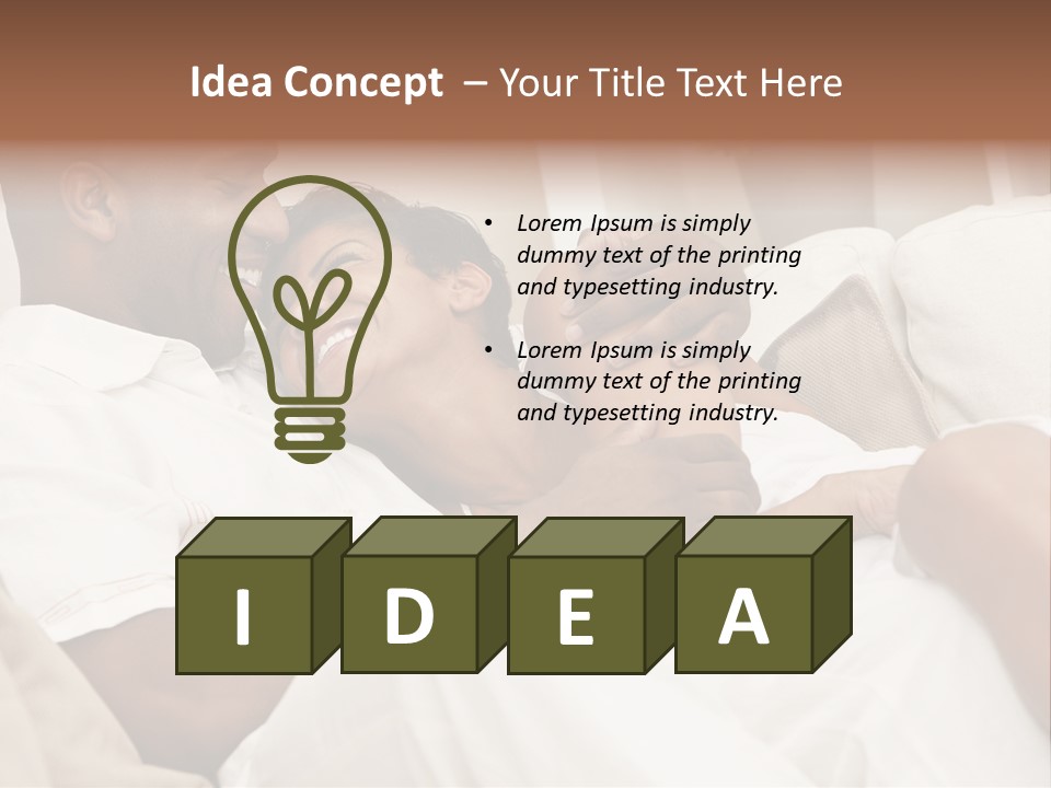 Wife Date Short Hair PowerPoint Template