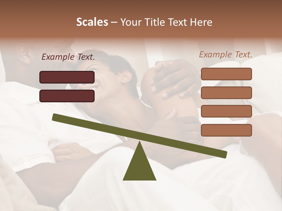 Wife Date Short Hair PowerPoint Template