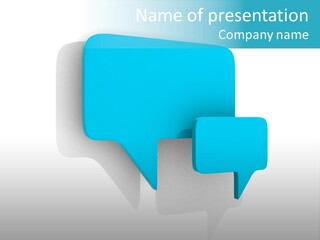 Shiny Balloon Communicate PowerPoint Template