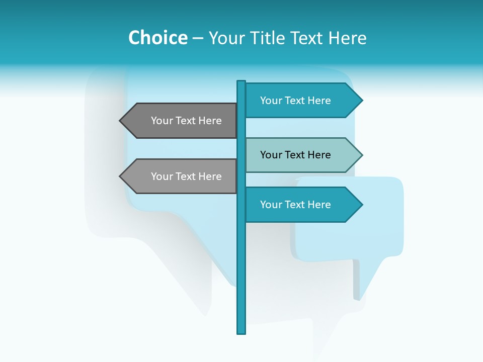 Shiny Balloon Communicate PowerPoint Template