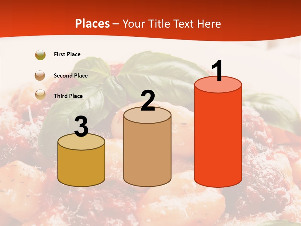 Italian Food Photograph Basilico PowerPoint Template