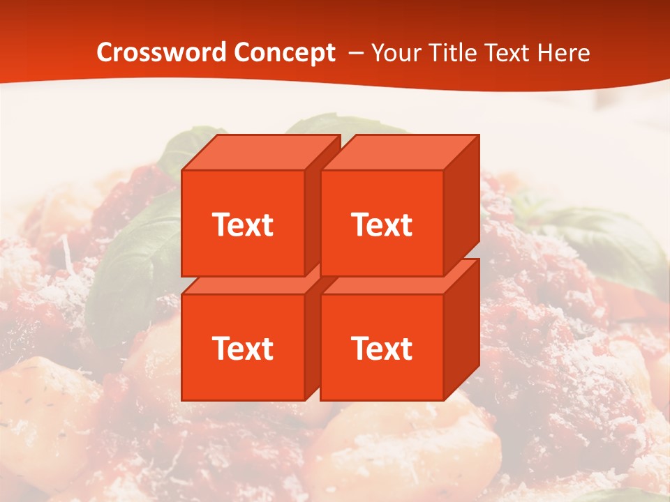 Italian Food Photograph Basilico PowerPoint Template