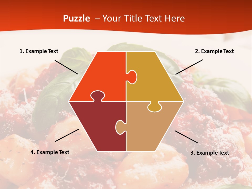 Italian Food Photograph Basilico PowerPoint Template