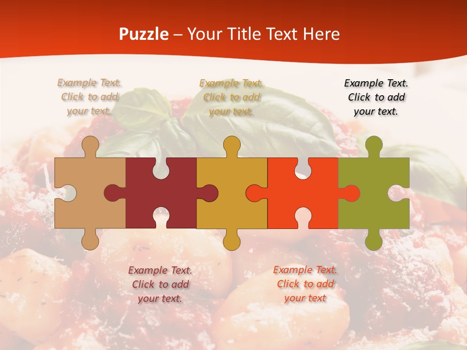 Italian Food Photograph Basilico PowerPoint Template