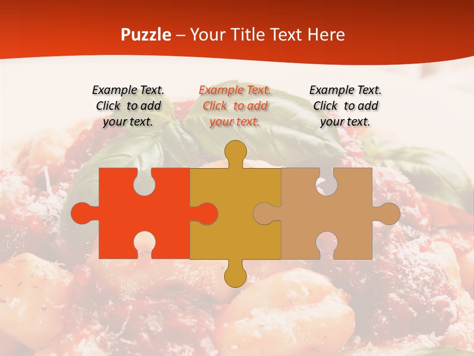 Italian Food Photograph Basilico PowerPoint Template