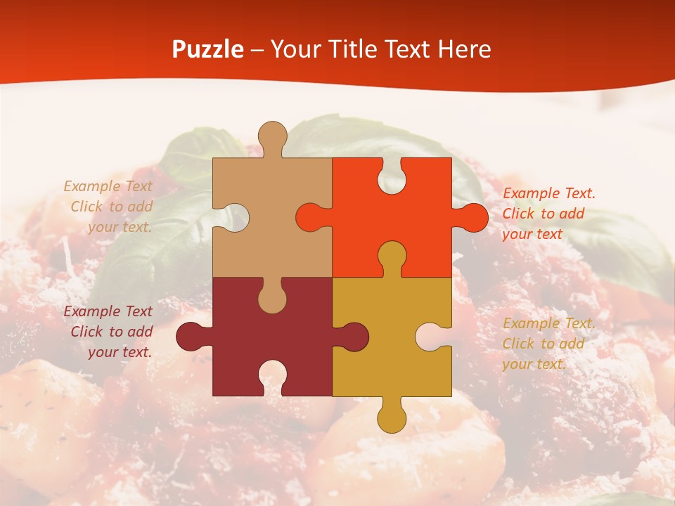 Italian Food Photograph Basilico PowerPoint Template