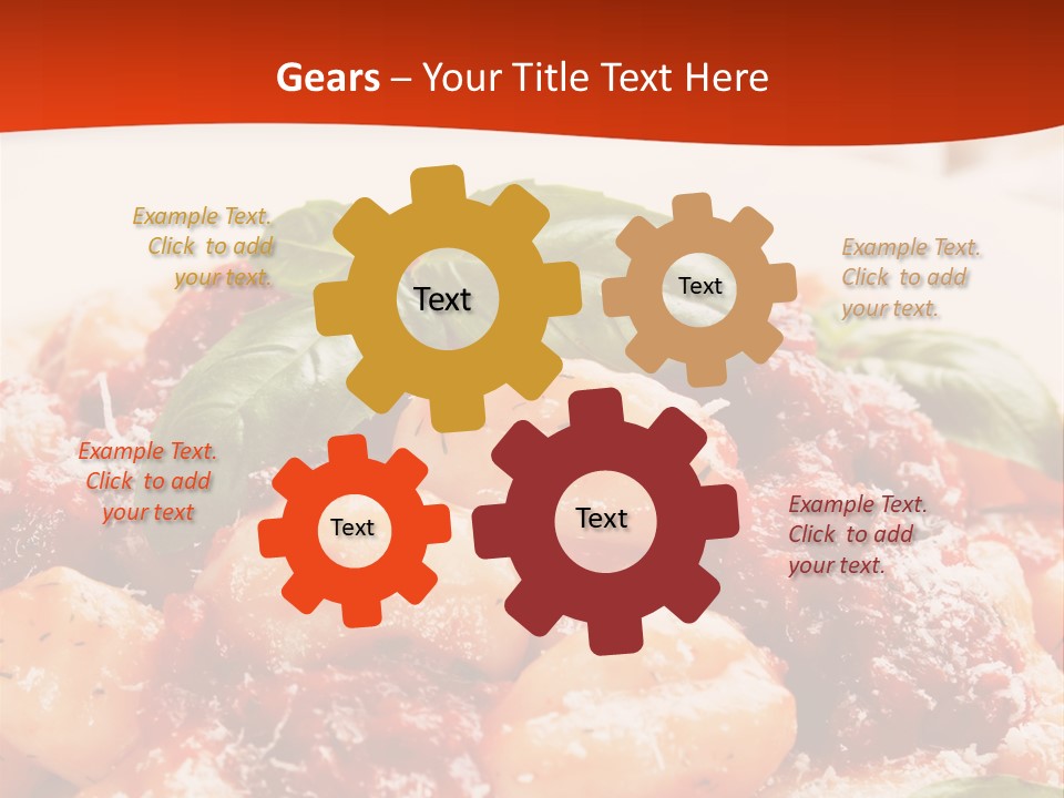 Italian Food Photograph Basilico PowerPoint Template