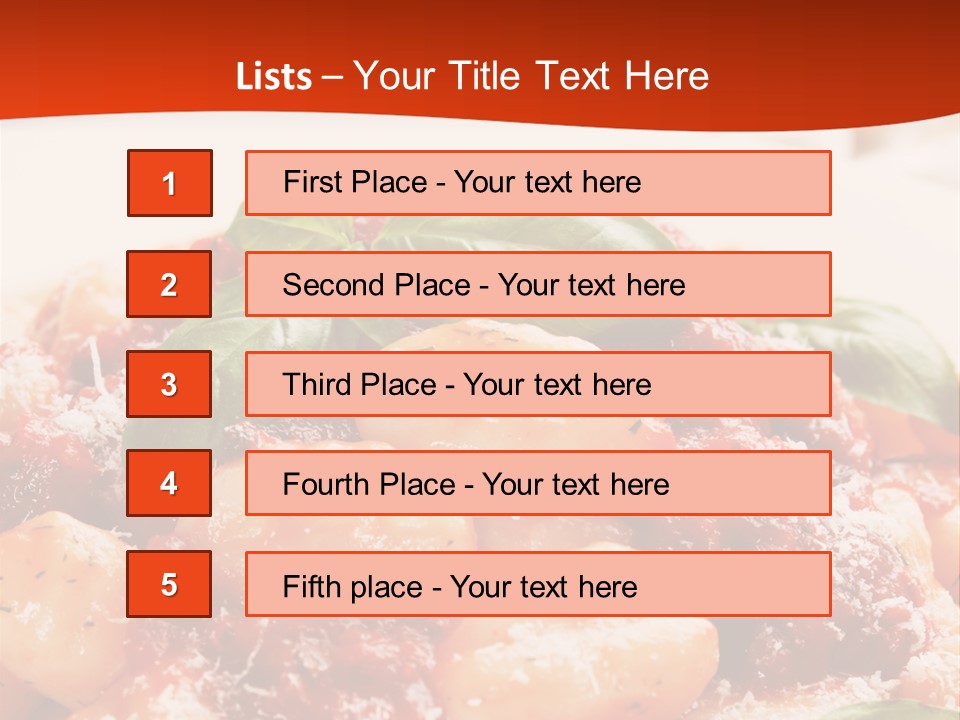 Italian Food Photograph Basilico PowerPoint Template
