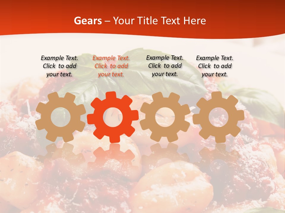 Italian Food Photograph Basilico PowerPoint Template