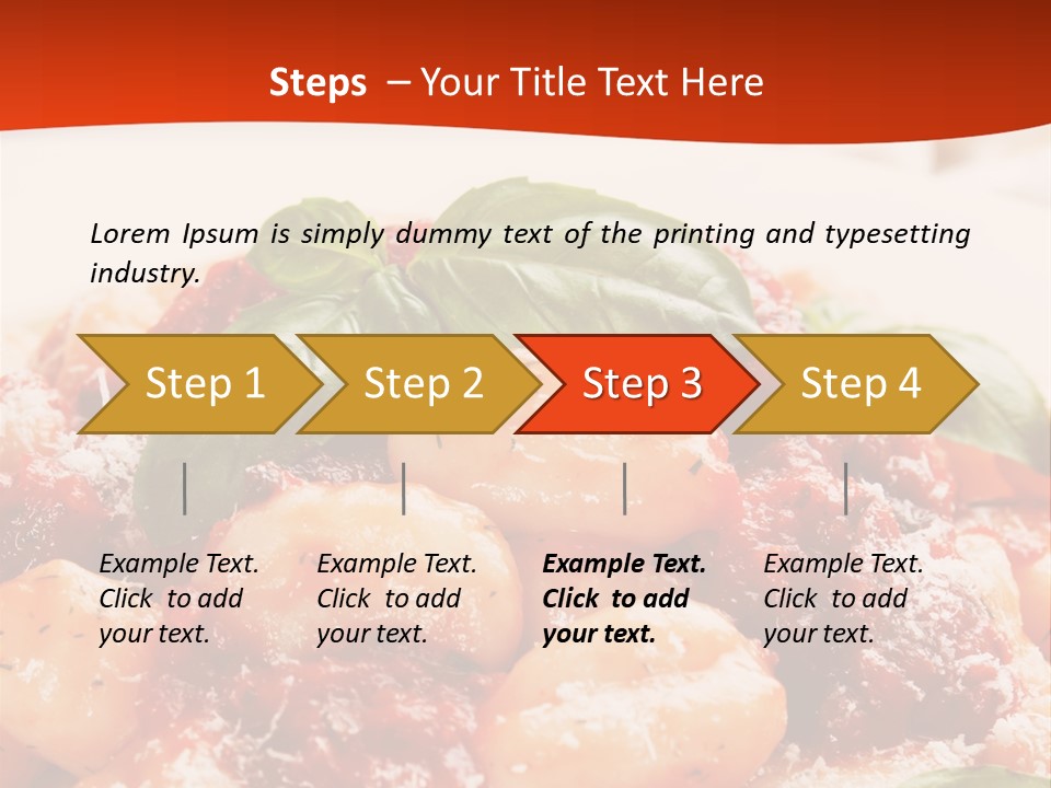 Italian Food Photograph Basilico PowerPoint Template