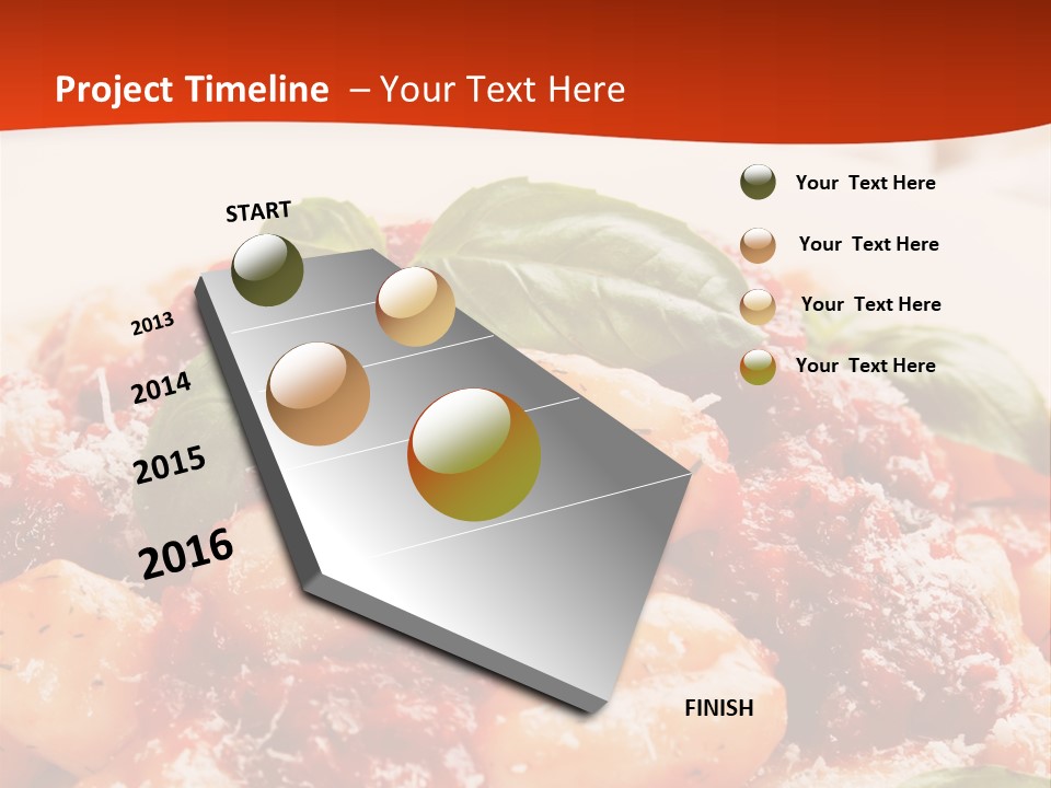 Italian Food Photograph Basilico PowerPoint Template