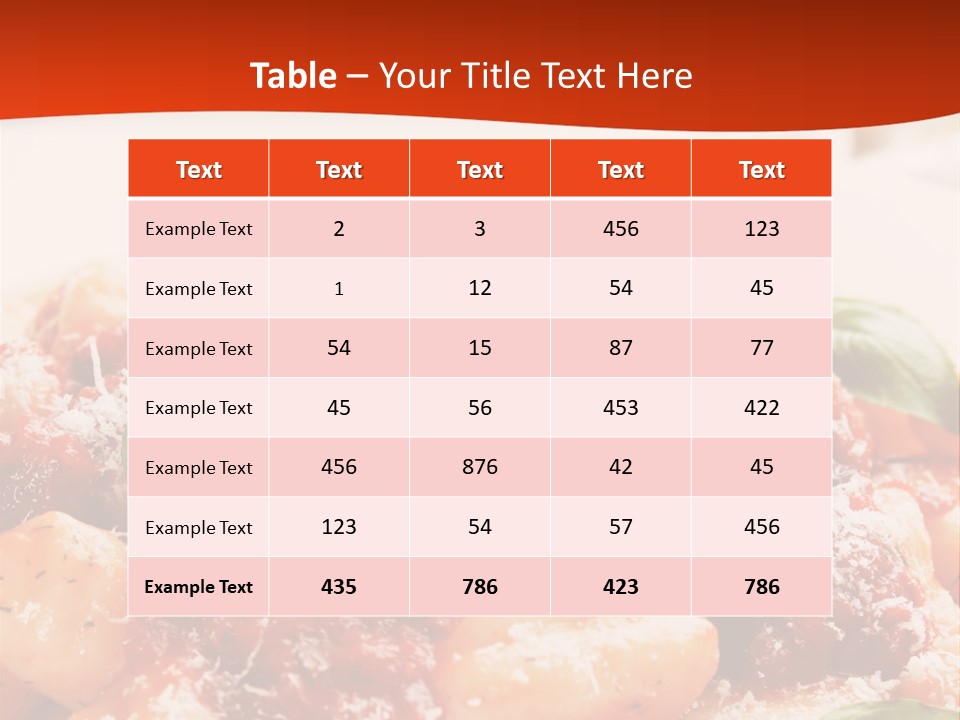 Italian Food Photograph Basilico PowerPoint Template