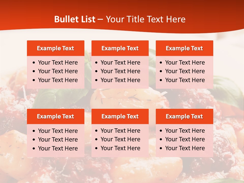 Italian Food Photograph Basilico PowerPoint Template