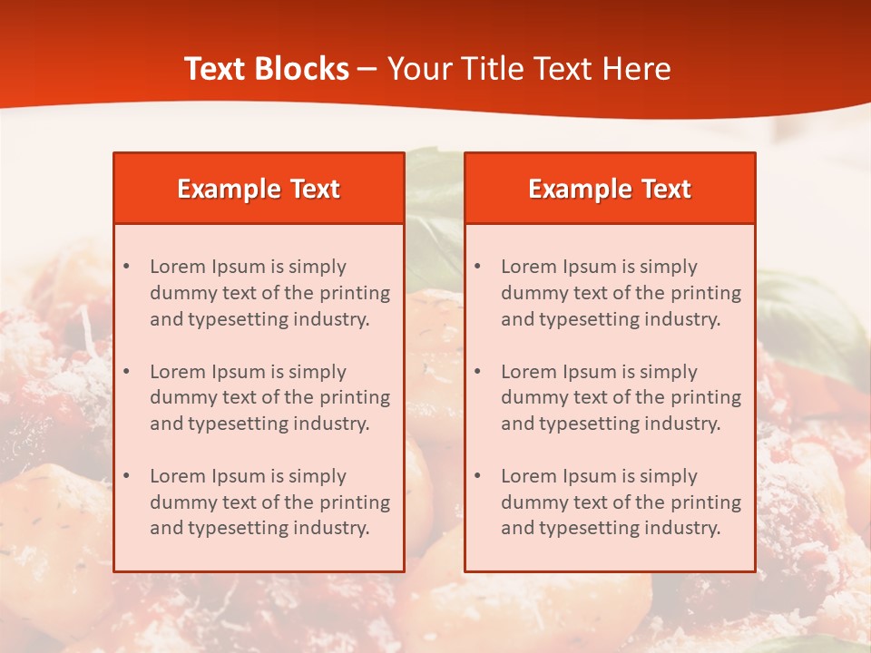 Italian Food Photograph Basilico PowerPoint Template