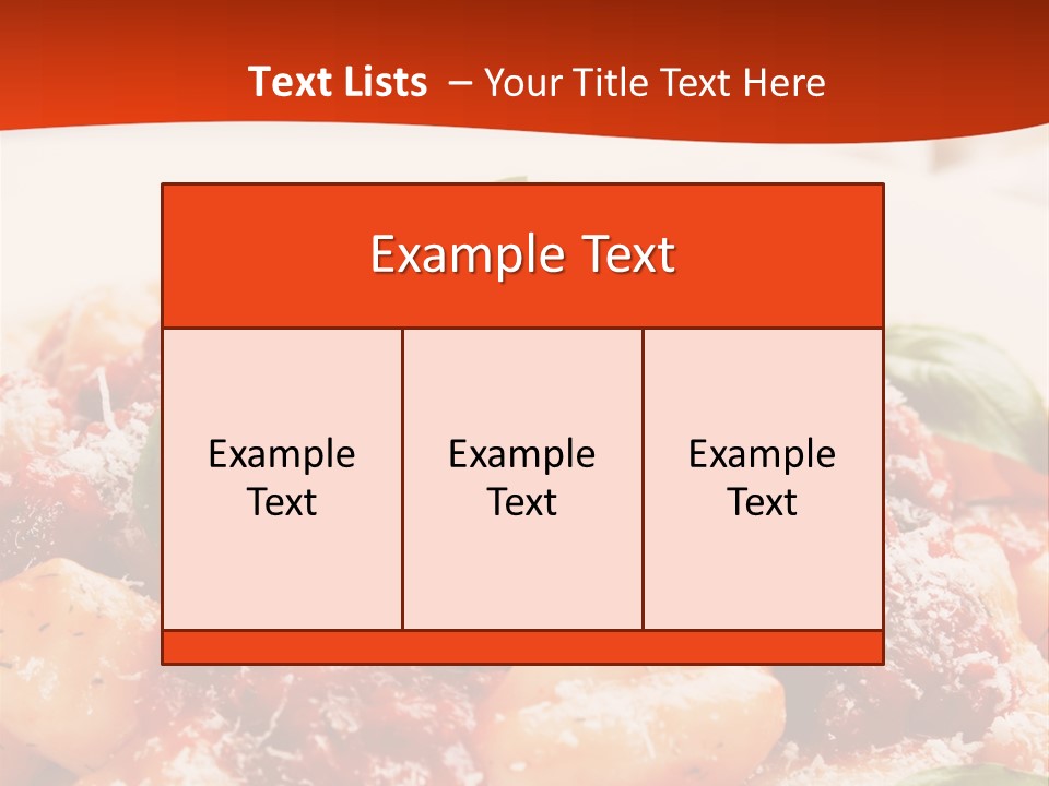 Italian Food Photograph Basilico PowerPoint Template