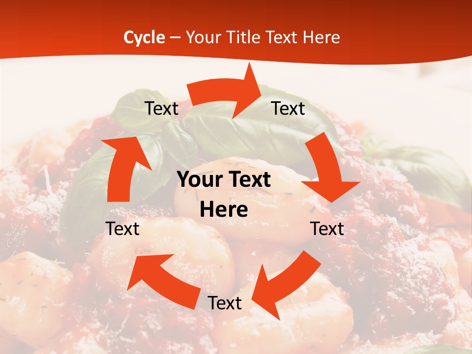 Italian Food Photograph Basilico PowerPoint Template