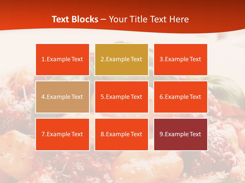 Italian Food Photograph Basilico PowerPoint Template